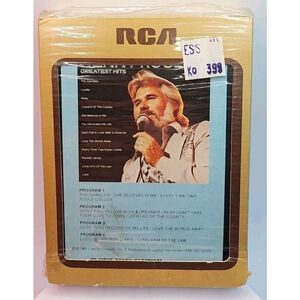 Kenny Rogers Greatest Hits (8 Track Tape, 1980, 8L00-1072) With Sleeve